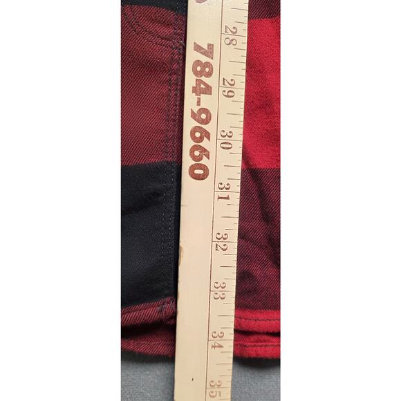 Carhartt Women XL Rugged Flex Fit Midweight Flannel Tunic Top Side Pockets Plaid - Picture 5 of 10